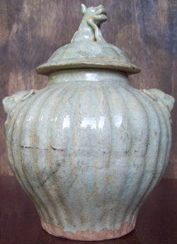 Qingbai Container with Animal Lid - Chinese Porcelain and Stoneware