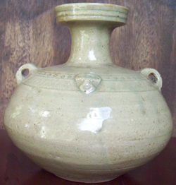 Wide-Mouth Vase with Animal Heads - Chinese Porcelain and Stoneware