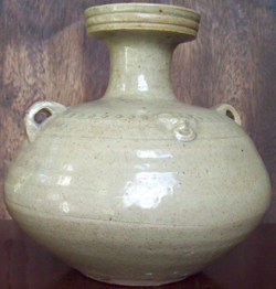 Wide-Mouth Vase with Animal Heads - Chinese Porcelain and Stoneware