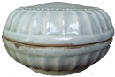 Powder Container with Incised Design - Whiteware Porcelain & Stoneware
