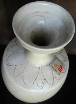 Vase With Floral Decoration  - Chinese Porcelain and Stoneware