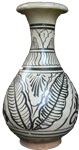 Cizhou Bottle Vase - Whiteware Porcelain & Stoneware