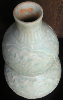 Double-Gourd Vase with Floral Design  - Chinese Porcelain and Stoneware