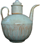 Qingmal Ewer with Cover - Whiteware Porcelain & Stoneware