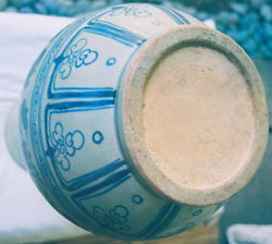 Bottle Vase with Peonies - Chinese Blue and White Porcelain