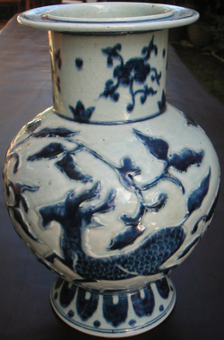 Vase with Qilin - Chinese Blue and White Porcelain