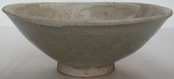 Brown Shipwreck Bowl with Flowers - Chinese Celadon Stoneware Ceramics
