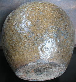 Jar with Impressed Circular Pattern - Chinese Earthenware Ceramics