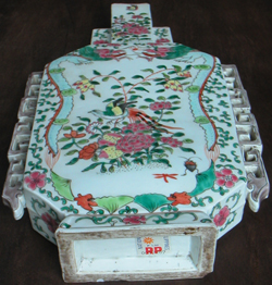Colourful Rectangular Flask - Qing Dynasty Chinese Porcelain